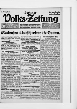 Berliner Volkszeitung vom 25.11.1916