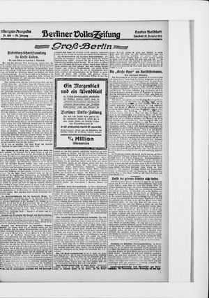 Berliner Volkszeitung on Nov 25, 1916
