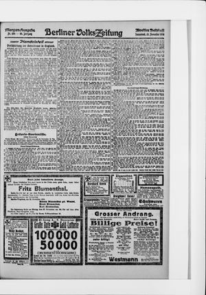 Berliner Volkszeitung vom 25.11.1916