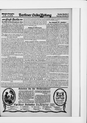 Berliner Volkszeitung vom 30.11.1916