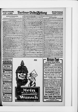 Berliner Volkszeitung vom 02.12.1916