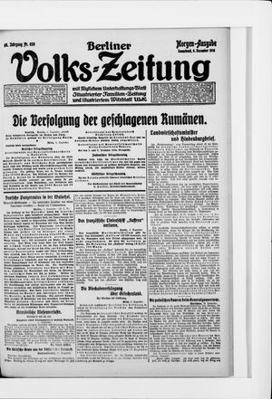 Berliner Volkszeitung vom 09.12.1916