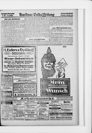Berliner Volkszeitung on Dec 9, 1916