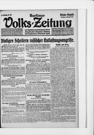 Berliner Volkszeitung vom 12.12.1916