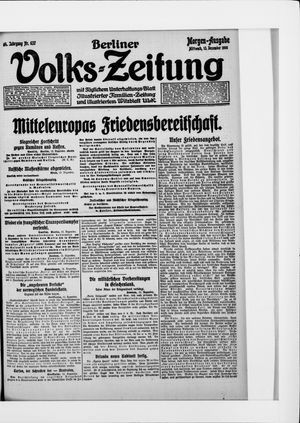 Berliner Volkszeitung vom 13.12.1916