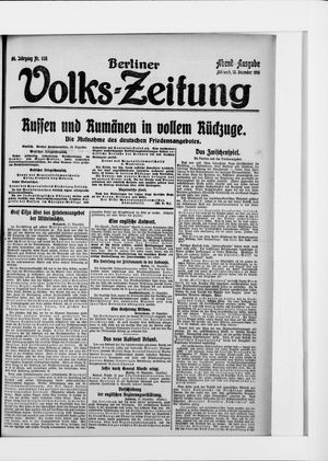 Berliner Volkszeitung vom 13.12.1916