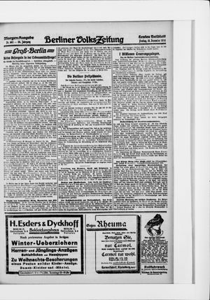 Berliner Volkszeitung vom 15.12.1916