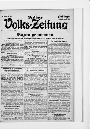 Berliner Volkszeitung vom 15.12.1916