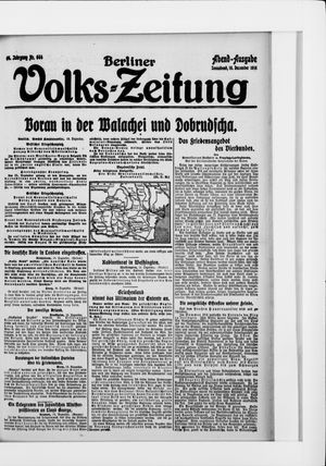 Berliner Volkszeitung vom 16.12.1916