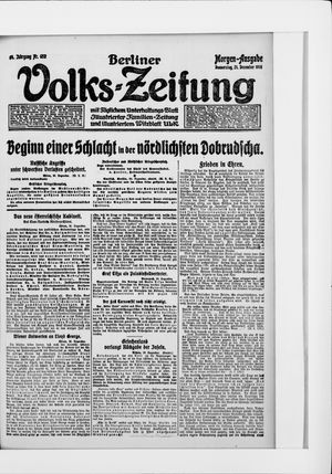 Berliner Volkszeitung vom 21.12.1916