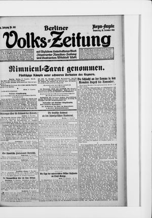 Berliner Volkszeitung vom 28.12.1916