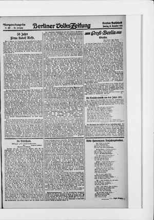 Berliner Volkszeitung vom 31.12.1916