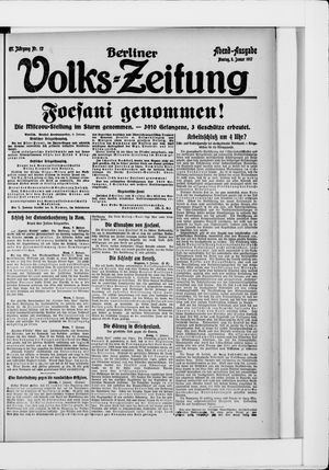 Berliner Volkszeitung vom 08.01.1917