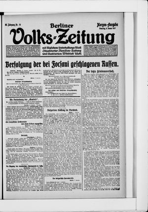 Berliner Volkszeitung on Jan 9, 1917