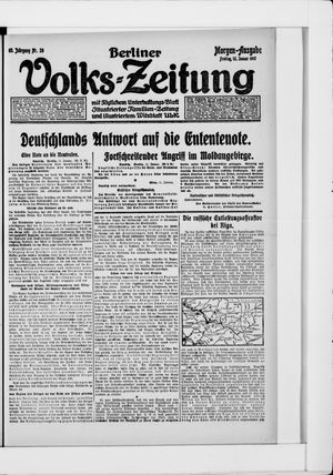 Berliner Volkszeitung vom 12.01.1917