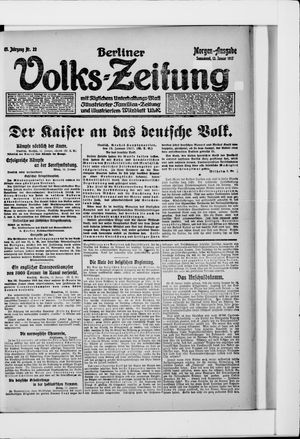 Berliner Volkszeitung vom 13.01.1917