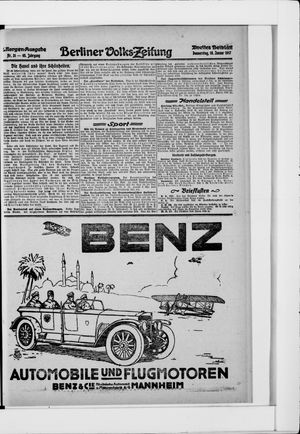 Berliner Volkszeitung vom 18.01.1917