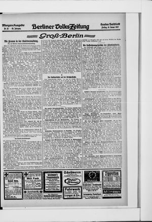 Berliner Volkszeitung on Jan 19, 1917