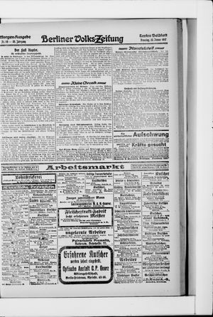 Berliner Volkszeitung on Jan 23, 1917