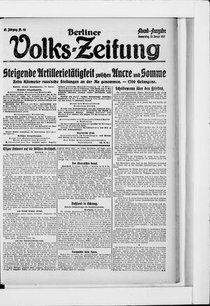 Berliner Volkszeitung vom 25.01.1917