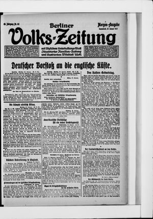 Berliner Volkszeitung vom 27.01.1917