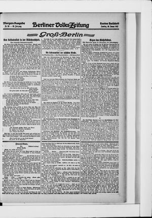 Berliner Volkszeitung vom 28.01.1917