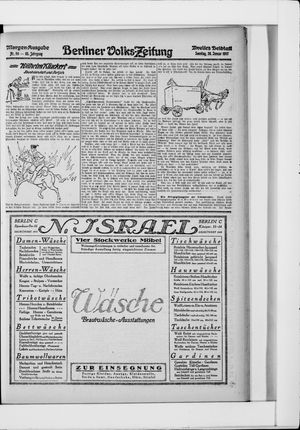 Berliner Volkszeitung vom 28.01.1917