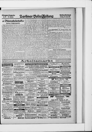 Berliner Volkszeitung on Jan 28, 1917