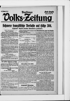 Berliner Volkszeitung vom 29.01.1917