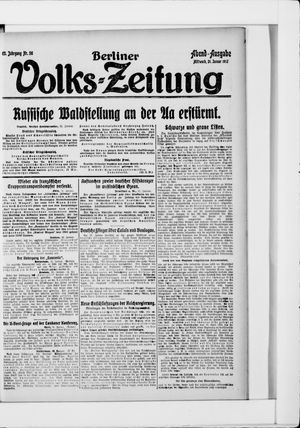 Berliner Volkszeitung vom 31.01.1917
