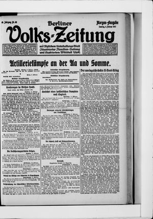 Berliner Volkszeitung vom 04.02.1917