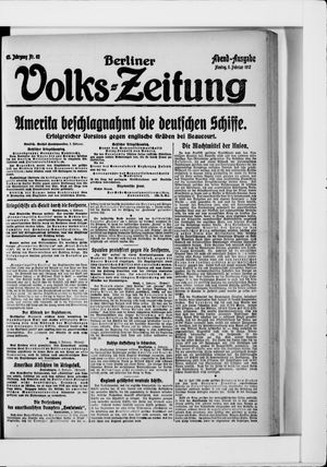 Berliner Volkszeitung vom 05.02.1917