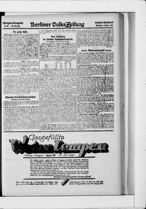 Berliner Volkszeitung vom 06.02.1917