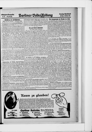 Berliner Volkszeitung vom 09.02.1917
