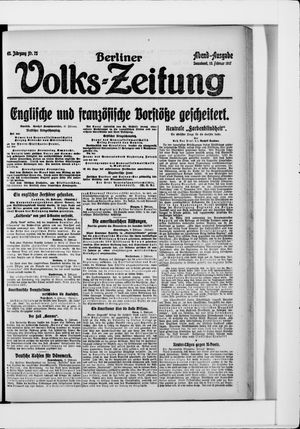 Berliner Volkszeitung vom 10.02.1917