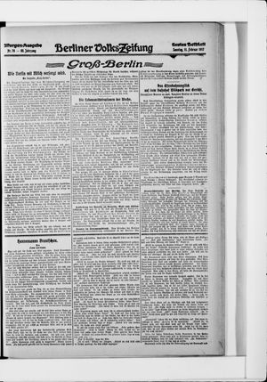 Berliner Volkszeitung vom 11.02.1917