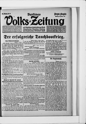 Berliner Volkszeitung vom 13.02.1917
