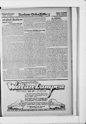 Berliner Volkszeitung on Feb 13, 1917