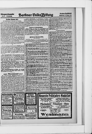 Berliner Volkszeitung vom 15.02.1917
