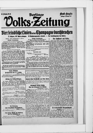 Berliner Volkszeitung on Feb 16, 1917