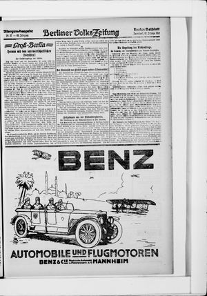 Berliner Volkszeitung on Feb 17, 1917