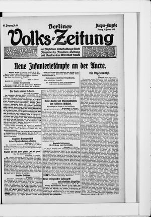 Berliner Volkszeitung vom 18.02.1917