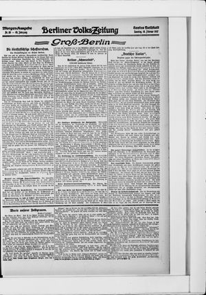 Berliner Volkszeitung vom 18.02.1917