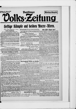 Berliner Volkszeitung vom 19.02.1917