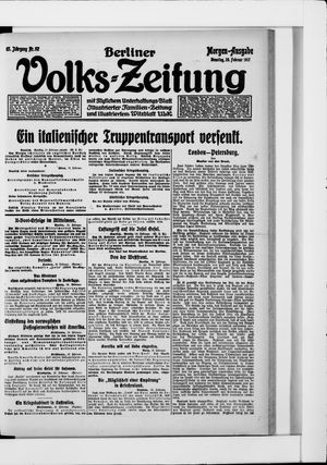 Berliner Volkszeitung on Feb 20, 1917