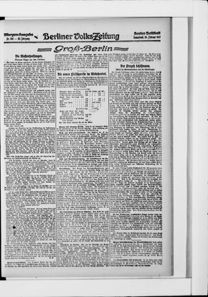 Berliner Volkszeitung vom 24.02.1917