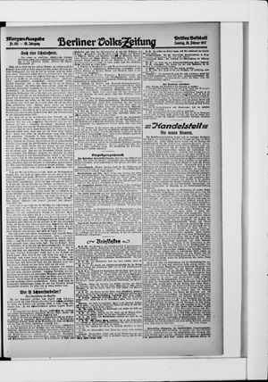 Berliner Volkszeitung on Feb 25, 1917
