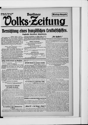 Berliner Volkszeitung vom 26.02.1917