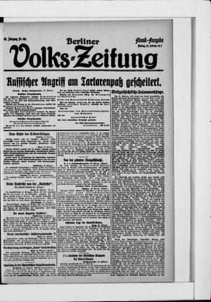 Berliner Volkszeitung vom 26.02.1917