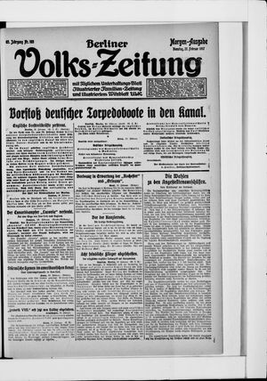 Berliner Volkszeitung vom 27.02.1917